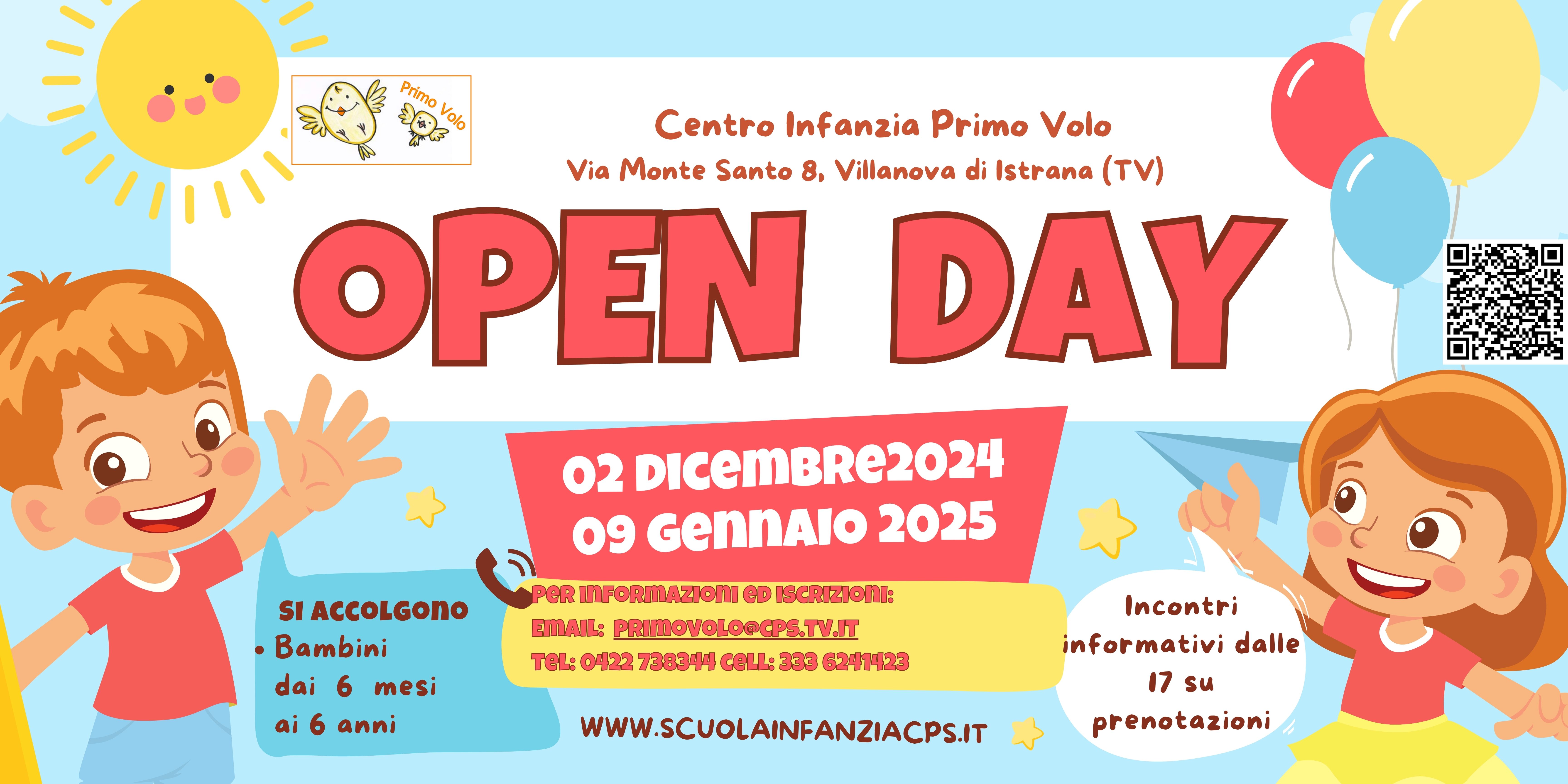 open day primo volo 2025 2026